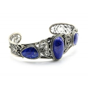 Браслет лазурит "Индиго", 22,5см