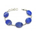 Браслет лазурит "Овал", 17,5 см.