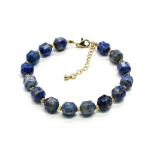 Браслет из лазурита граненые 8*10мм, 20см
