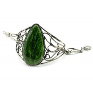 Браслет хромдиопсид, 18см Браслет хромдиопсид, 18см