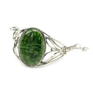 Браслет хромдиопсид, 18,5см. Браслет хромдиопсид, 18,5см.