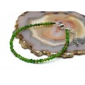 Браслет из хромдиопсида шарик гр.3мм, 19см