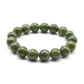 Браслет из Нефрита шарик 12мм, 45г, 18см