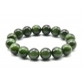 Браслет из Нефрита шарик 12мм, 46г, 18см