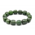 Браслет из Нефрита сегмент 12*12мм, 49,9г