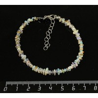 Браслет опал нат., галтовка, на застежке