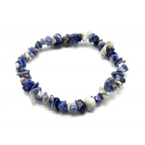 Браслет из крошки содалита, 17см