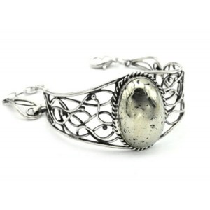 Браслет пирит, 18см.