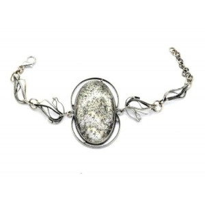 Браслет пирит, 17см.