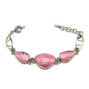 Браслет с родонитом, 18,5см