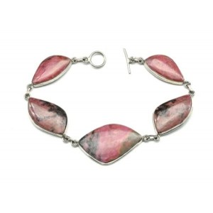 Браслет родонит, 23см. Браслет родонит, 23см.