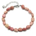 Браслет из родонита галтовка 7*9мм, 18см Браслет из родонита галтовка 7*9мм, 18см