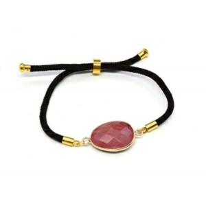 Браслет с Родонитом, овал 23*17мм