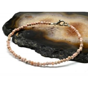 Браслет из родохрозита шарик гр.2мм, 18см Браслет из родохрозита шарик гр.2мм, 18см