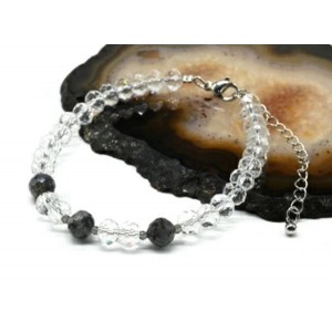 Браслет из циркона с иолитом рондель гр.6*5мм, 18см Браслет из циркона с иолитом рондель гр.6*5мм, 18см