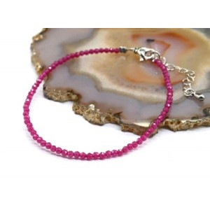 Браслет из рубина шарик гр.2мм, 19см Браслет из рубина шарик гр.2мм, 19см