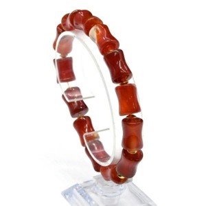 Браслет из сердолика цилиндр 10*14мм, 17см