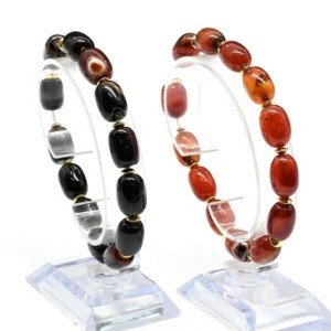 Браслет из сардоникса овал 10*14мм, 17см