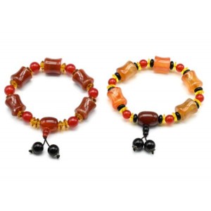 Браслет из сердолика цилиндр 14*16мм