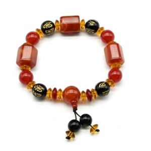 Браслет из сардоникса цилиндр 14*16мм