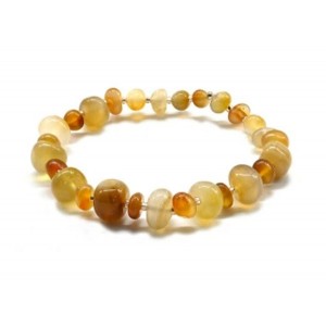 Браслет из сердолика галтовка 8-12мм