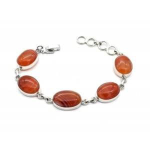 Браслет сердолик, 16,5см.