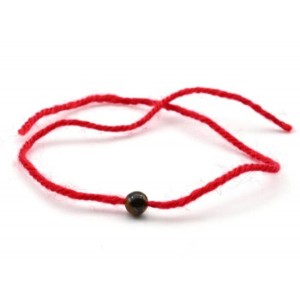 Браслет карасная нить с тигровым глазом "Дева" шарик 6мм, 33см