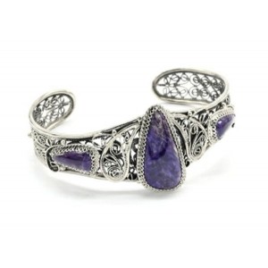 Браслет чароит, 22 см. Браслет чароит, 22 см.