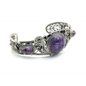 Браслет чароит, 19,5 см. Браслет чароит, 19,5 см.