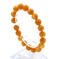 Браслет с шариками из янтаря 10мм цвет карамельный, 15см (иск.) Браслет с шариками из янтаря 10мм цвет карамельный, 15см (иск.)