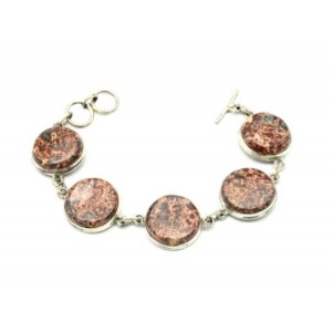 Браслет яшма уральская, 17см