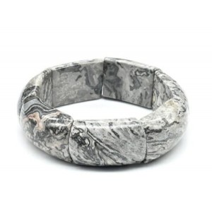 Браслет сегмент 20*30мм из яшмы серой