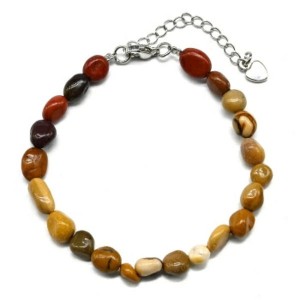 Браслет из яшмы мукаит галтовка 7*9мм, 18см Браслет из яшмы мукаит галтовка 7*9мм, 18см