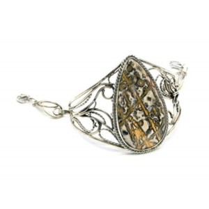 Браслет яшма леопардовая, 18,5см.