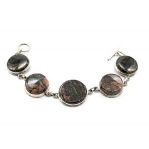 Браслет яшма уральская, 17см