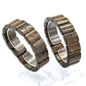 Браслет из Бронзита прямоугольник 20*15мм, 18см, 79г