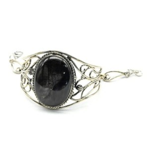 Браслет с гиперстеном "Овал", 18,5см