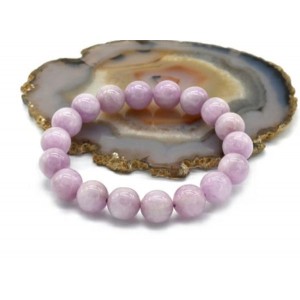 Браслет из Кунцита шарик 10мм, 34г