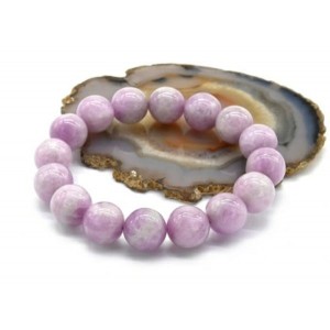 Браслет из Кунцита шарик 13,5мм, 68г