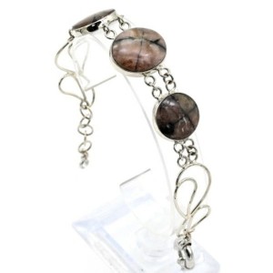 Браслет хиастолит, 18см