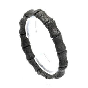 Браслет косточка 12*16мм из лавы