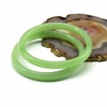 Браслет круглый из муранского стекла ширина 8мм цвет салатовый (иск.)