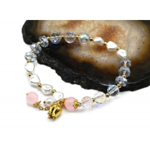 Браслет "Тюльпан", цвет розовый, 17см (иск.) Браслет "Тюльпан", цвет розовый, 17см (иск.)