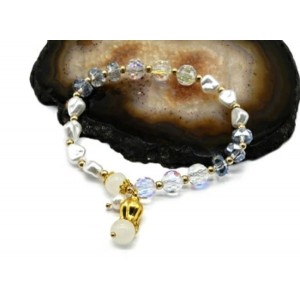 Браслет "Тюльпан", цвет белый, 17см (иск.) Браслет "Тюльпан", цвет белый, 17см (иск.)