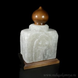 Солевая лампа "Церковь" 150*150*320мм, свечение белое, 5800гр.