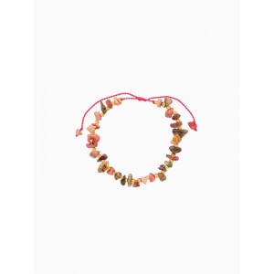 Браслет, длина 16 см, розовый, золотой