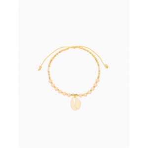 Браслет «Лила», длина 16 см, белый, цвет золотистый