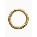 Браслет на резинке «Стиль. Резной», пластик, цвет золото