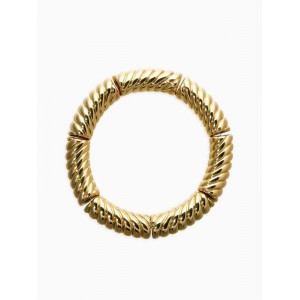 Браслет на резинке «Стиль. Резной», пластик, цвет золото