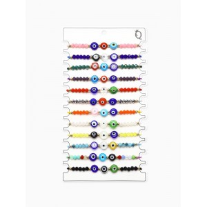 Браслет-оберег «Глазик» ассорти, цветной, цвет серебристый Браслет-оберег «Глазик» ассорти, цветной, цвет серебристый